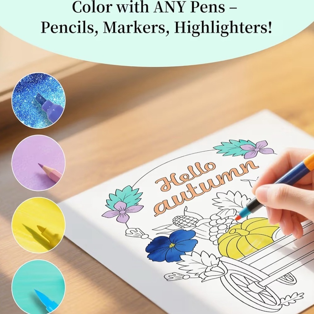 New- Coloring Book Set of 2 forWomen Relaxing Funny Coloring Books inspirational - Picture 6 of 6